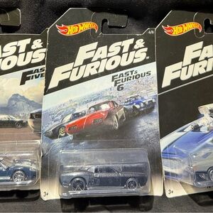 Hot Wheels Fast & Furious Black Toy Car